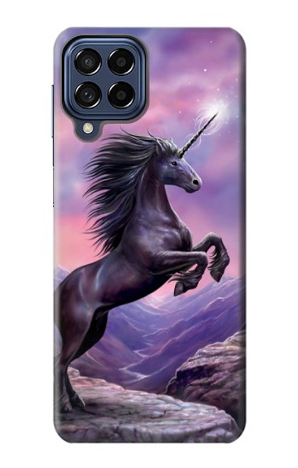 W1461 Unicorn Fantasy Horse Hard Case and Leather Flip Case For Samsung Galaxy M53