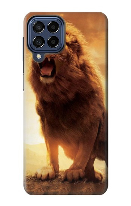 W1957 Lion Aslan Hard Case and Leather Flip Case For Samsung Galaxy M53