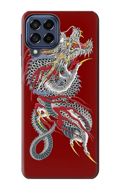 W2104 Yakuza Dragon Tattoo Hard Case and Leather Flip Case For Samsung Galaxy M53