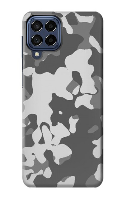 W2186 Gray Camo Camouflage Graphic Printed Hard Case and Leather Flip Case For Samsung Galaxy M53
