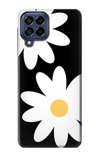 W2315 Daisy White Flowers Hard Case and Leather Flip Case For Samsung Galaxy M53