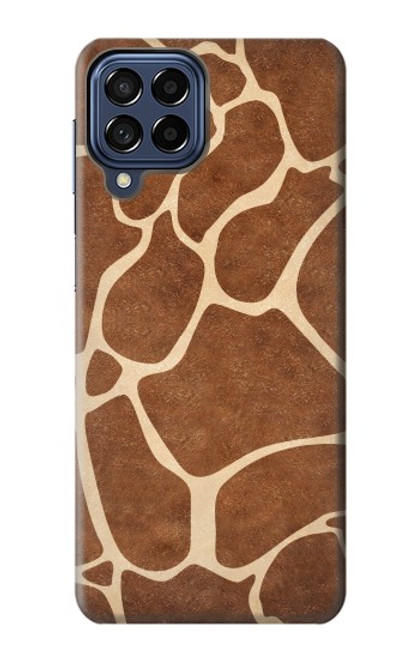 W2326 Giraffe Skin Hard Case and Leather Flip Case For Samsung Galaxy M53