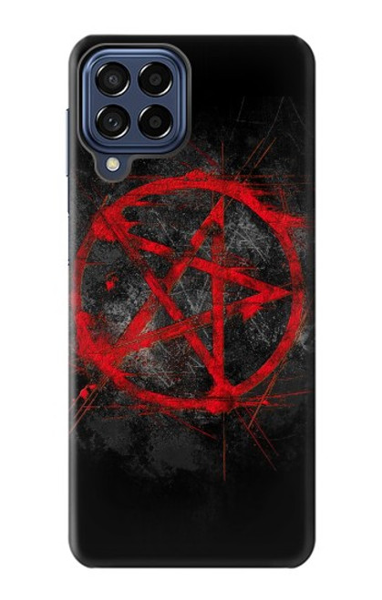 W2557 Pentagram Hard Case and Leather Flip Case For Samsung Galaxy M53