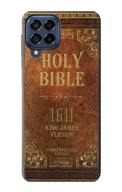 W2890 Holy Bible 1611 King James Version Hard Case and Leather Flip Case For Samsung Galaxy M53