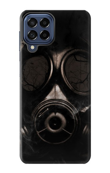 W2910 Gas Mask Hard Case and Leather Flip Case For Samsung Galaxy M53