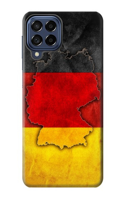 W2935 Germany Flag Map Hard Case and Leather Flip Case For Samsung Galaxy M53