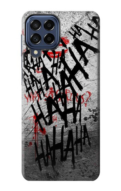 W3073 Joker Hahaha Blood Splash Hard Case and Leather Flip Case For Samsung Galaxy M53