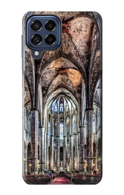 W3210 Santa Maria Del Mar Cathedral Hard Case and Leather Flip Case For Samsung Galaxy M53