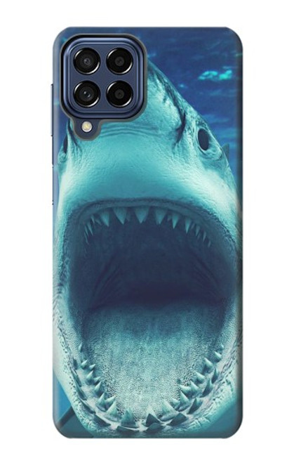 W3548 Tiger Shark Hard Case and Leather Flip Case For Samsung Galaxy M53