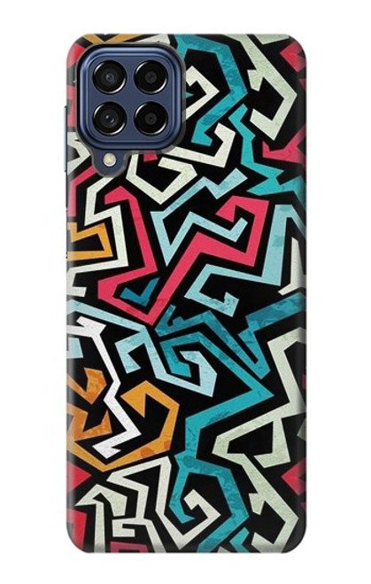 W3712 Pop Art Pattern Hard Case and Leather Flip Case For Samsung Galaxy M53