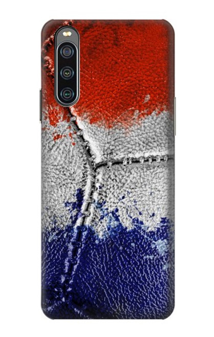 W3304 France Flag Vintage Football Graphic Hard Case and Leather Flip Case For Sony Xperia 10 IV