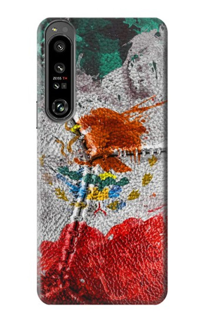 W3314 Mexico Flag Vinatage Football Graphic Hard Case and Leather Flip Case For Sony Xperia 1 IV