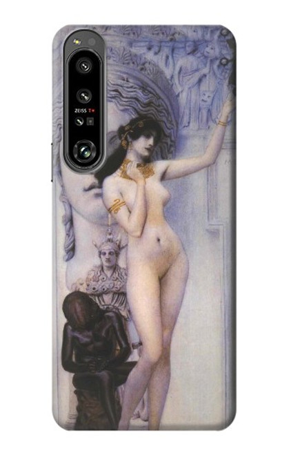 W3353 Gustav Klimt Allegory of Sculpture Hard Case and Leather Flip Case For Sony Xperia 1 IV