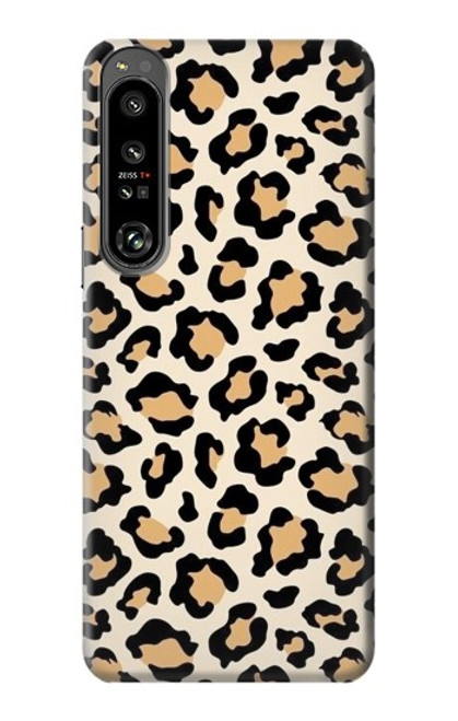 W3374 Fashionable Leopard Seamless Pattern Hard Case and Leather Flip Case For Sony Xperia 1 IV