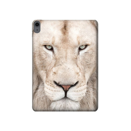 W2399 White Lion Face Tablet Hard Case For iPad Air (2022, 2020), Air 11 (2024), Pro 11 (2022)