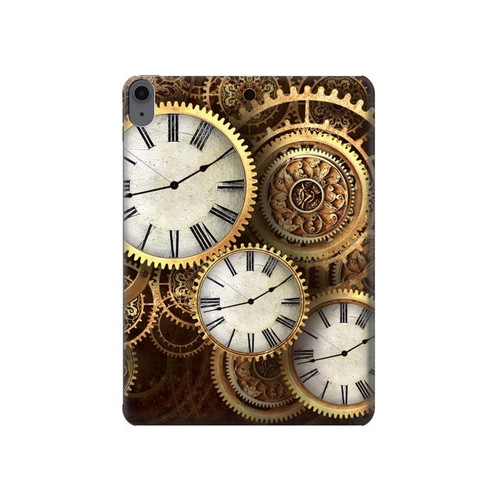 W3172 Gold Clock Live Tablet Hard Case For iPad Air (2022, 2020), Air 11 (2024), Pro 11 (2022)