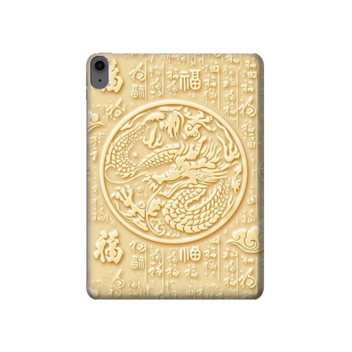 W3288 White Jade Dragon Graphic Painted Tablet Hard Case For iPad Air (2022, 2020), Air 11 (2024), Pro 11 (2022)