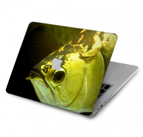 W1021 Gold Arowana Fish Hard Case Cover For MacBook Air 13″ (2022,2024) - A2681, A3113