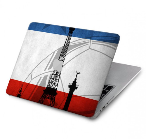 W2980 France Football Soccer Hard Case Cover For MacBook Air 13″ (2022,2024) - A2681, A3113