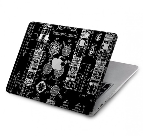 W3436 Apollo Blue Print Hard Case Cover For MacBook Air 13″ (2022,2024) - A2681, A3113