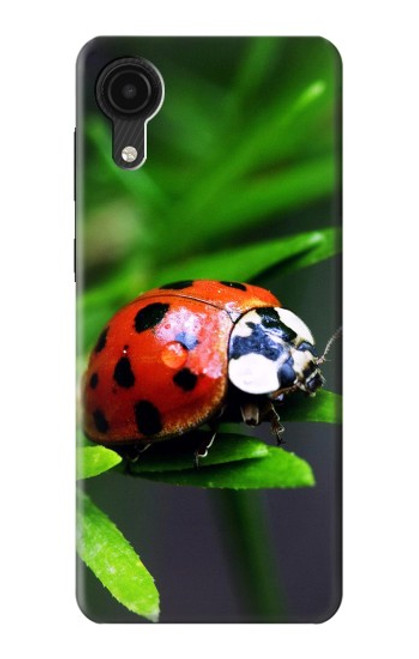 W0263 Ladybug Hard Case and Leather Flip Case For Samsung Galaxy A03 Core