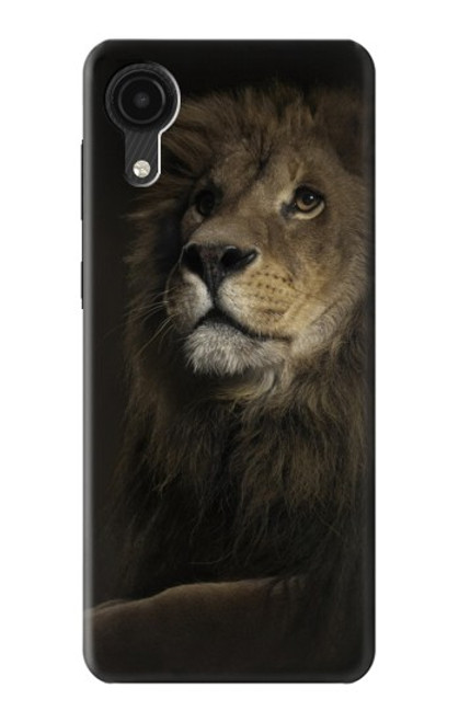 W0472 Lion Hard Case and Leather Flip Case For Samsung Galaxy A03 Core