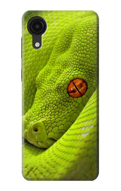 W0785 Green Snake Hard Case and Leather Flip Case For Samsung Galaxy A03 Core