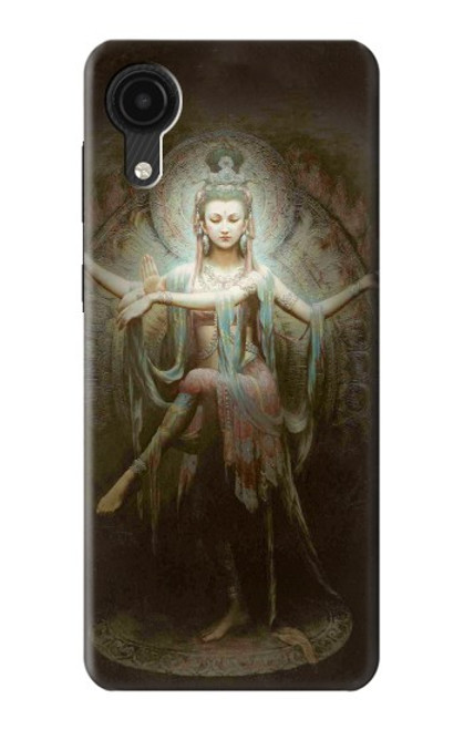 W0787 Guan Yin Hard Case and Leather Flip Case For Samsung Galaxy A03 Core