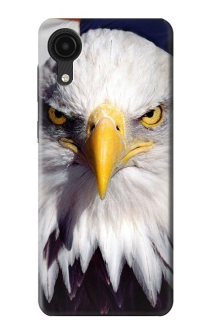 W0854 Eagle American Hard Case and Leather Flip Case For Samsung Galaxy A03 Core