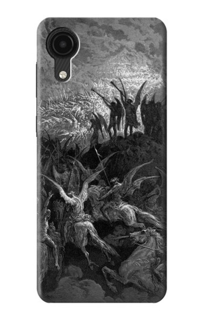 W1026 Gustave Dore Paradise Lost Hard Case and Leather Flip Case For Samsung Galaxy A03 Core