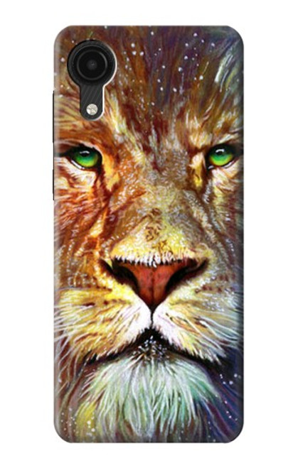 W1354 Lion Hard Case and Leather Flip Case For Samsung Galaxy A03 Core