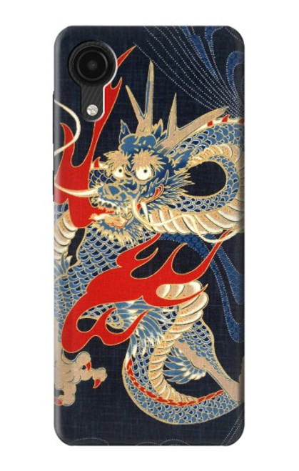 W2073 Japan Dragon Art Hard Case and Leather Flip Case For Samsung Galaxy A03 Core