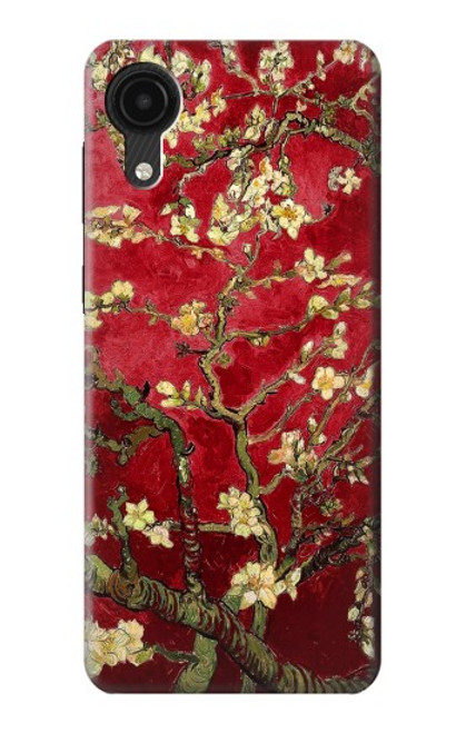 W2414 Red Blossoming Almond Tree Van Gogh Hard Case and Leather Flip Case For Samsung Galaxy A03 Core