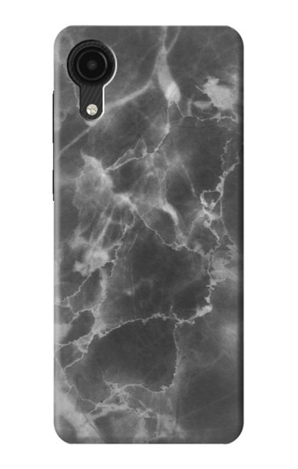 W2526 Black Marble Graphic Printed Hard Case and Leather Flip Case For Samsung Galaxy A03 Core