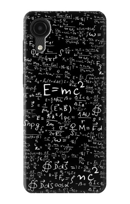 W2574 Mathematics Physics Blackboard Equation Hard Case and Leather Flip Case For Samsung Galaxy A03 Core