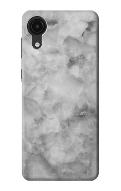 W2845 Gray Marble Texture Hard Case and Leather Flip Case For Samsung Galaxy A03 Core