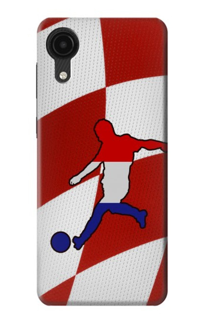 W2993 Croatia Football Soccer Hard Case and Leather Flip Case For Samsung Galaxy A03 Core