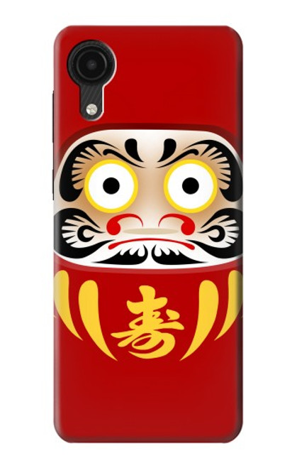 W3045 Japan Good Luck Daruma Doll Hard Case and Leather Flip Case For Samsung Galaxy A03 Core