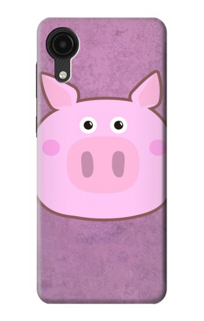 W3269 Pig Cartoon Hard Case and Leather Flip Case For Samsung Galaxy A03 Core