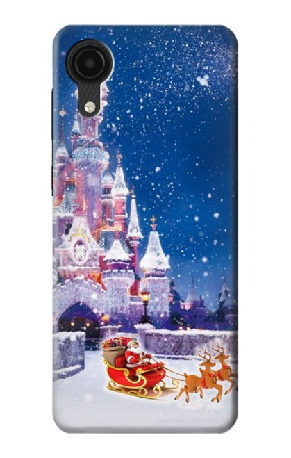 W3282 Santa Xmas Castle Hard Case and Leather Flip Case For Samsung Galaxy A03 Core