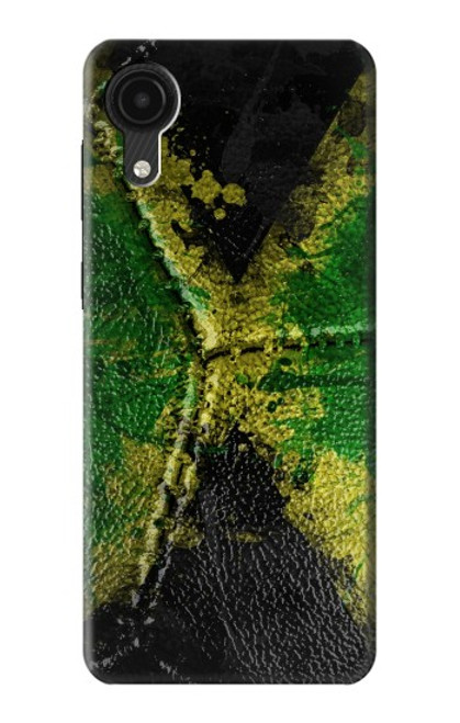 W3319 Jamaica Flag Vintage Football Graphic Hard Case and Leather Flip Case For Samsung Galaxy A03 Core