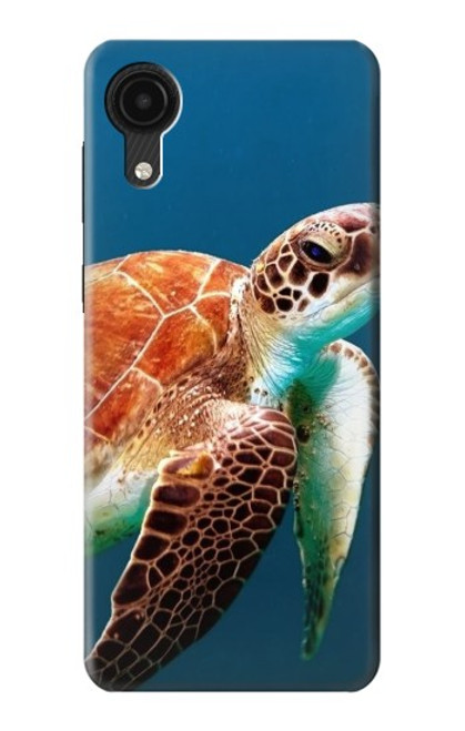 W3497 Green Sea Turtle Hard Case and Leather Flip Case For Samsung Galaxy A03 Core