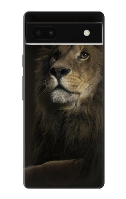 W0472 Lion Hard Case and Leather Flip Case For Google Pixel 6a