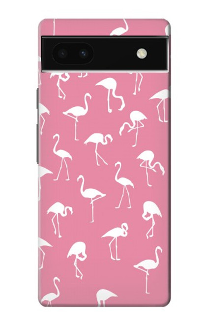 W2858 Pink Flamingo Pattern Hard Case and Leather Flip Case For Google Pixel 6a