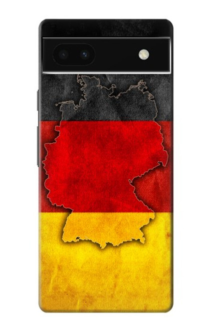 W2935 Germany Flag Map Hard Case and Leather Flip Case For Google Pixel 6a