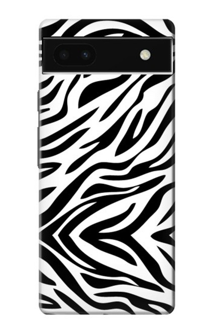 W3056 Zebra Skin Texture Graphic Printed Hard Case and Leather Flip Case For Google Pixel 6a