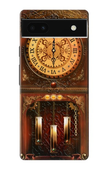 W3174 Grandfather Clock Hard Case and Leather Flip Case For Google Pixel 6a