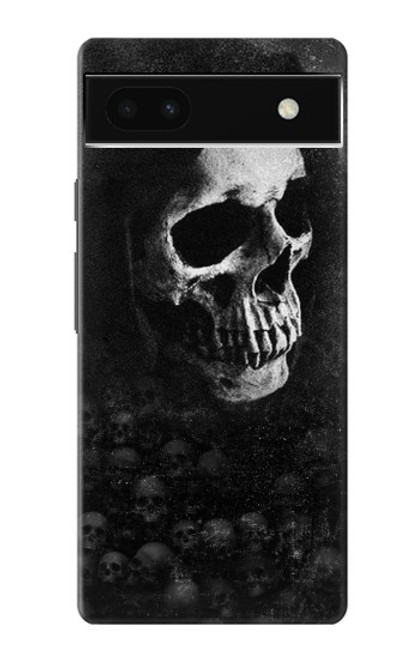 W3333 Death Skull Grim Reaper Hard Case and Leather Flip Case For Google Pixel 6a