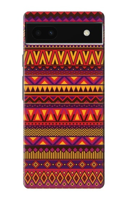 W3404 Aztecs Pattern Hard Case and Leather Flip Case For Google Pixel 6a