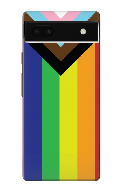 W3846 Pride Flag LGBT Hard Case and Leather Flip Case For Google Pixel 6a